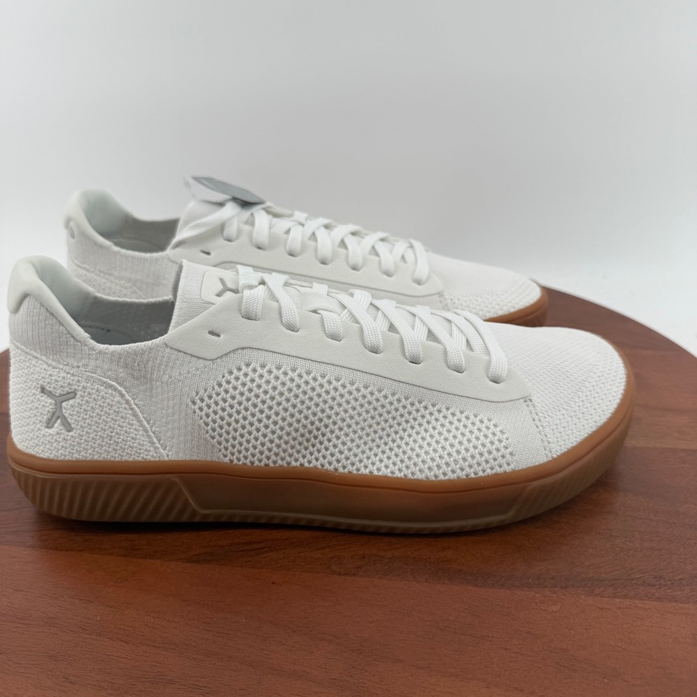 Flux Adapt Knit Trainer White Gum Barefoot Minimalist Shoes Men 10.5 Women 12